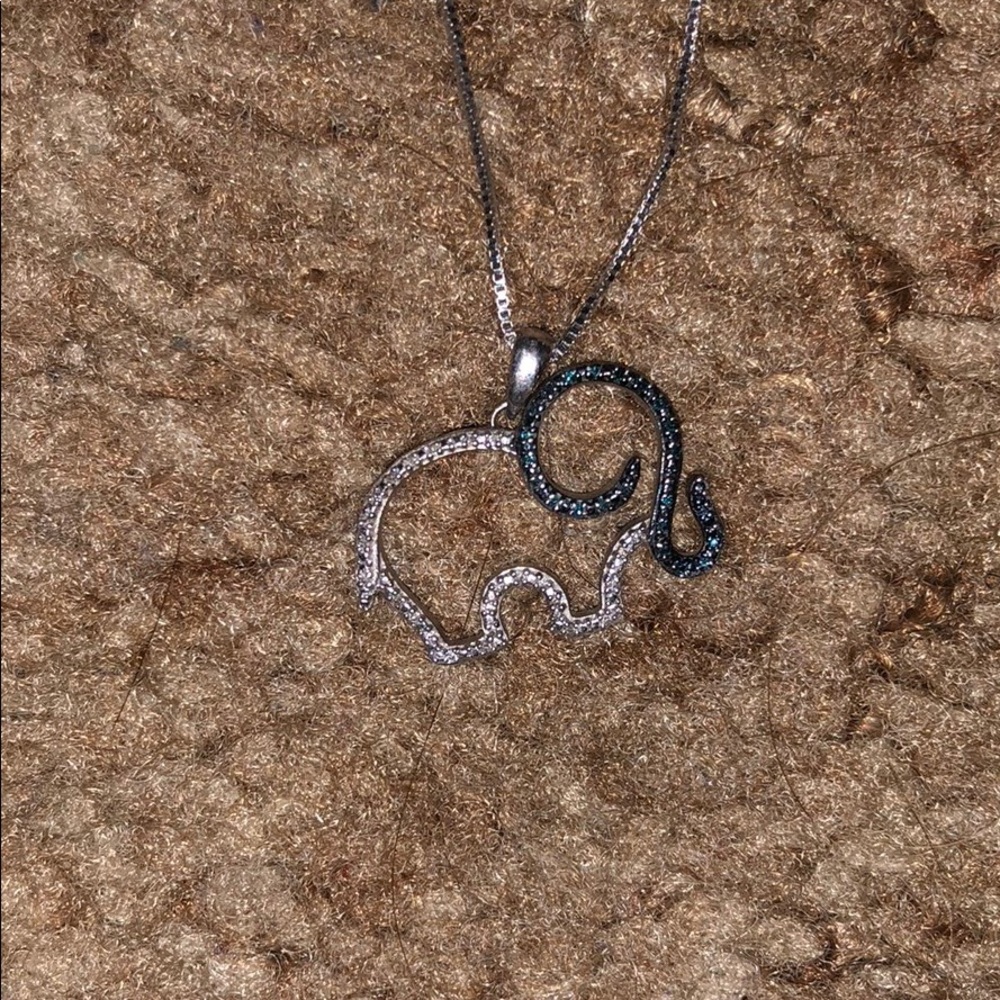 Beautiful elephant diamond necklace SOLD